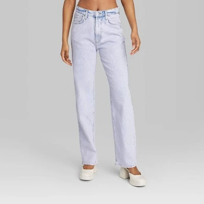 Women's 90's Relaxed Straight Jeans - Wild Fable™ Lilac Purple 1 Women's 90's Relaxed Straight Jeans - Wild Fable™ Lilac Purple