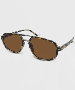 Tortoise Print Aviator Sunglasses - Wild Fable™ Brown