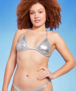 Women's Triangle Bikini Top - Wild Fable™ Teal Foil -Wild Fable Shop GUEST e132bb95 c97f 410a 8b48 96e6bff30306