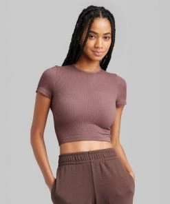 Women's Short Sleeve Seamless Baby T-Shirt - Wild Fable⢠Light Pink