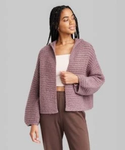 Women's Slouchy Sweater - Wild Fable™ Burgundy