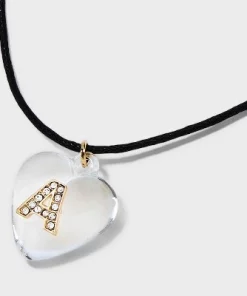 Acrylic Heart with Face Gems Pendant Necklace - Wild Fable™ Clear/Black -Wild Fable Shop GUEST e855ce8a bbaf 4d84 944d 12e6bb198559