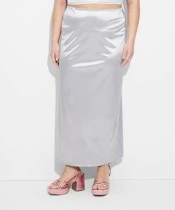 Women's High-Rise Shine Knit Maxi Skirt - Wild Fable™ Magenta