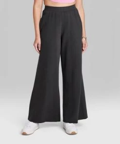 Women's Baggy Sweatpants - Wild Fable™ Black