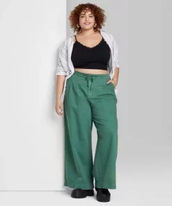 Women's Super-High Rise Soft Wide Leg Jeans - Wild Fable™ Green -Wild Fable Shop GUEST f0306ad9 acbe 4969 be65 2219c1d7442d 1