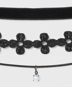 Velvet and Simulated Pearl Charm Choker Set 5pc - Wild Fable™ Black -Wild Fable Shop GUEST f29385bb 6185 44d0 9b00 015321dc6b07