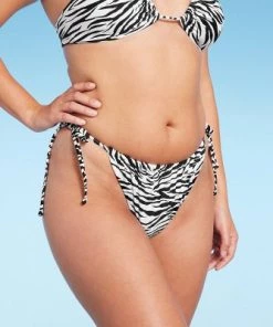 Women's Ultra High Leg Adjustable Coverage Bikini Bottom - Wild Fable™ Black/White Zebra Print -Wild Fable Shop GUEST f692f876 c832 4433 9f28 d5e9d228c4d5