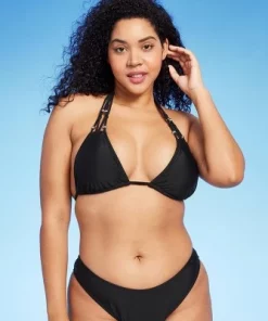 Women's Beaded Macrame Triangle Bikini Top - Wild Fable™ Black -Wild Fable Shop GUEST f7015697 6f48 4778 9091 4181b60f3a76