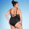 Women's Wrap Cut Out Cheeky One Piece Swimsuit - Wild Fable™ Black