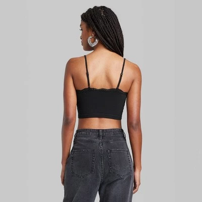 Women's Lace Trim Seamless Tank Top - Wild Fable™ Green 2 Women's Lace Trim Seamless Tank Top - Wild Fable™ Green - Image 2