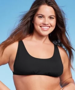 Women's Ribbed Scoop Bralette Bikini Top - Wild Fable™ Black -Wild Fable Shop GUEST fc69f0d1 2f17 4647 b1ba d77de4595457
