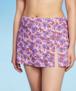 Women's Side-Slit Skirt Swimsuit Cover Up - Wild Fable™ Purple Floral Print -Wild Fable Shop GUEST fe99e684 895a 494d aeaa 0b3c5212dbec