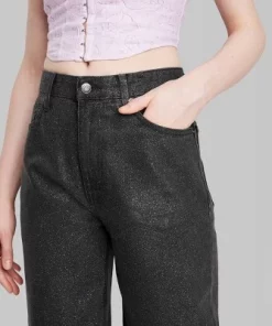 Women's 90's Relaxed Straight Glitter Jeans - Wild Fable™ Black Wash 5 Women's 90's Relaxed Straight Glitter Jeans - Wild Fable™ Black Wash -Wild Fable Shop GUEST ff9bf0a2 47f5 4fbd b04f 2985d83e87d1